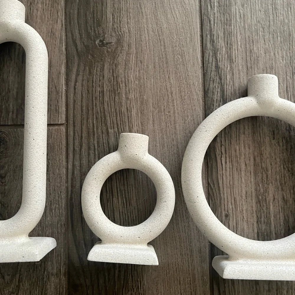 Lorin Cement Taper Candle Holder (Set of 3)